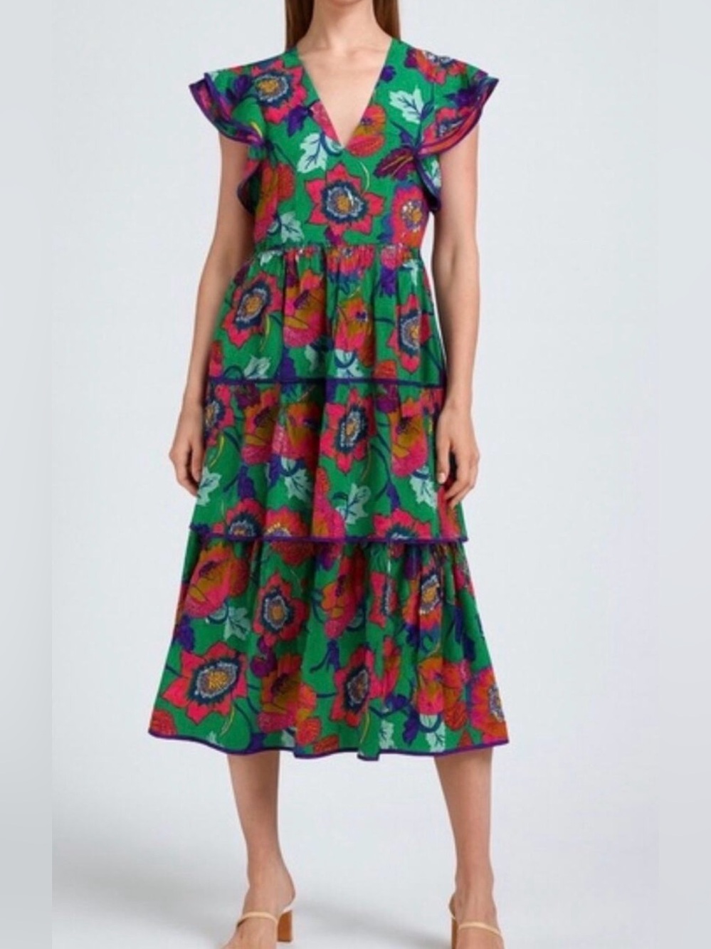 Crosby by Mollie Burch tiered midi dress
